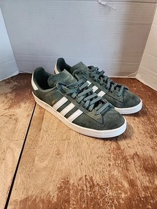 💥Rare Sample Adidas Campus Avd green suede shoes mens size 9 sneakers FY0488💥 - Picture 1 of 12