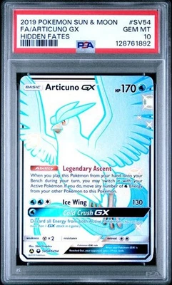 PSA 10 Articuno GX SV54/SV94 Hidden Fates Pokemon 2019 - Image 1 of 2