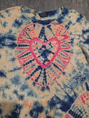 Camisa de mujer Tryst talla XL corazón tie dye manga larga vintage Foto 1 de 4