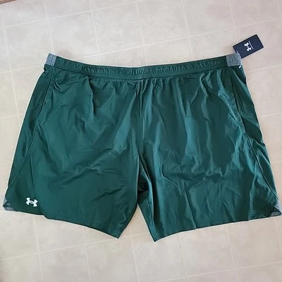 Nuevo con etiquetas Nuevo Under Armour UA Verde Cordón Pantalones Cortos Grandes 5x Para Hombres Pull On Foto 1 de 3