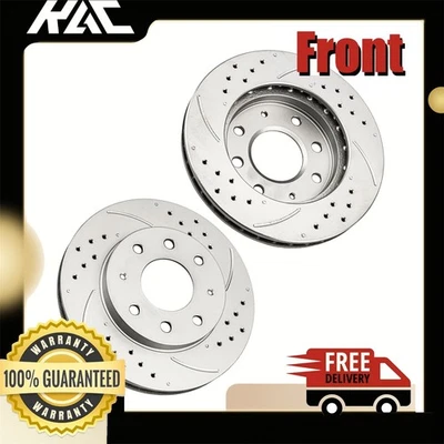 2 Pc Front Brake Rotor For Eagle Summit 1992-1993 Mitsubishi Expo & LRV 1992 - Image 1 of 4