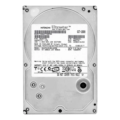 HITACHI UltraStar 1TB SATA II 7.2K 32MB 3.5'' HUA721010KLA330 - Immagine 1 di 3