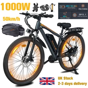 New C29 E-Mountainbike 48V 18,6AH Electric Bike 29inch OffRoad 21-Speed Commuter - Picture 1 of 16