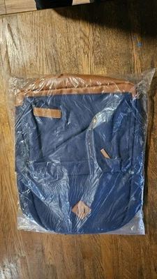 Mochila para portátil Cpg Prestige azul marino y marrón Foto 1 de 4