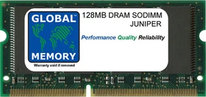 128MB DRAM SODIMM JUNIPER ERX-310/705/710/1410/1440 ROUTERS ( ERX-GEFE256M-UPG ) - Picture 1 of 1