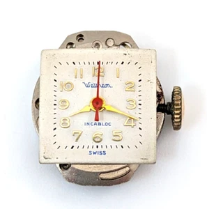 Vintage WALTHAM HM3 Incabloc 17 Jewels Ladies 15mm Watch Movement PARTS REPAIR - Picture 1 of 12