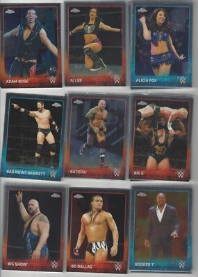 2015 Topps Chrome WWE base cards pick your card - Image 1 of 4