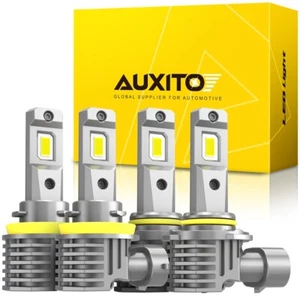 4x 9005 + H11 LED Headlight Combo High Low Beam Bulbs Kit Super White Bright New - Picture 1 of 17