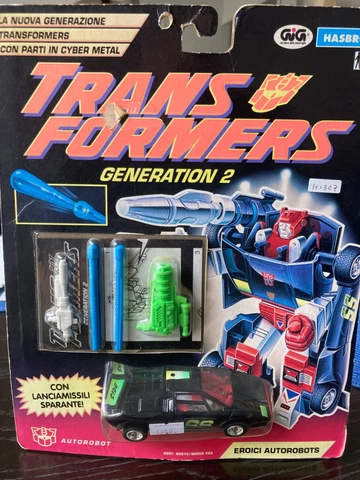 Transformers 1993 Generation 2 SEALED Sideswipe G2 Hasbro GIG Cover