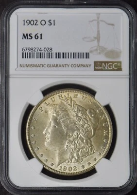 1902-O Morgan Silver Dollar - NGC MS61 Toned - ✪COINGIANTS✪ - Image 1 of 2