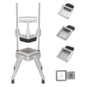 Commercial Vegetable Chopper French Fry Cutter with 4 Blades Potato Slicer - Picture 1 of 7