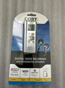 Coby CX-R190 Digital Voice Recorder Integrated Speaker Silver Sealed. - Picture 1 of 4