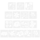 Flower Stencil Set for Painting on Wood & Walls - 16 Designs