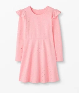 Hanna Andersson Glimmer Dot Dress SZ US 5 EUC - Picture 1 of 6