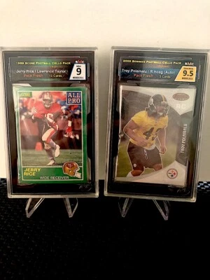 1989 SCORE FOOTBALL CELLO PACK SMC 9 MINT JERRY RICE - L T  #1311 - Image 1 of 3