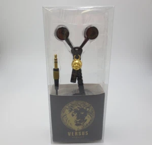 Versus auriculares con cremallera negra y dorada de Versace - Imagen 1 de 6