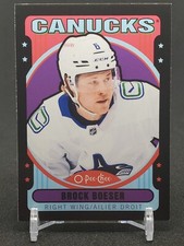 2021-22 O-Pee-Chee Retro Black Border Brock Boeser  #ed/100  #35