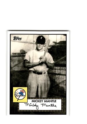 2007 Topps 1952 Design Story Card #MMS14 Mickey Mantle New York Yankees HOF  - Image 1 of 2