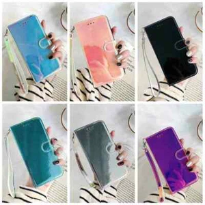 Discolor Glossy Mirror Wallet Stand Flip Case Cover for LG Stylo 7 5G K62 K41S - Picture 1 of 7