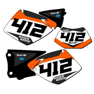 EXC SG63 Custom MX Number Plates Senge Graphics Kit Compatible with KTM - Picture 1 of 37