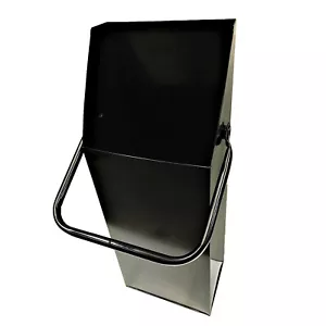 Accessorio caminetto rettangolare Coal Scuttle Hod Designer 21"" x 8"" nero lucido - Foto 1 di 3