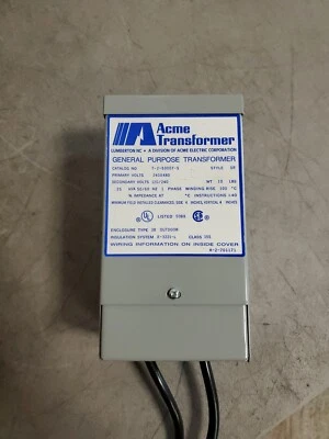 ACME Transformer T-2-53007-S 240/480V 50/60Hz 1 Phase.                     4B-21 - Image 1 of 3