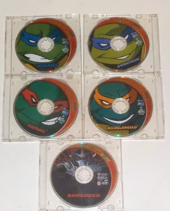 2004 T.M.N.T. Mini DVD's x 5. inc Leo, Don, Raph, Mikey & Shredder. - Imagen 1 de 4