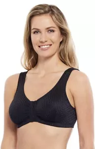 Carole Martin Wire Free Full-Freedom Comfort Front Hook Closure Bra 34 B C D DD - Picture 1 of 5