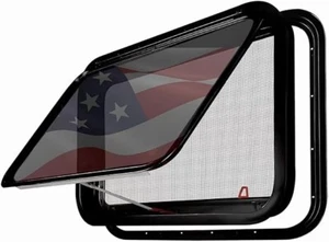 RV Exit Window 30" x 20" Camper Replacement Push Out Emergency Window 1-3/4"Wall - Picture 1 of 11