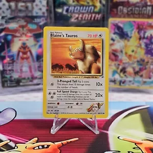 Carta Pokémon ilimitada común Blaine's Tauros 64/132 Gym Heroes - casi nueva - Imagen 1 de 2