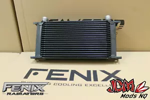 FENIX 19 Row Engine Oil Cooler (AN10 Fittings) Stealth Series - Picture 1 of 4