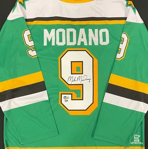 Mike Modano Autographed Fan HQ Exclusive SotaStick North State Jersey Numbered - Picture 1 of 5