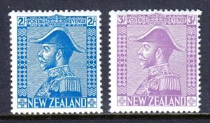 NEUSEELAND — SCOTT 182-183 — 1926 KGV ADMIRAL'S UNIFORM SET — MH — SCV 200 $ - Bild 1 von 2