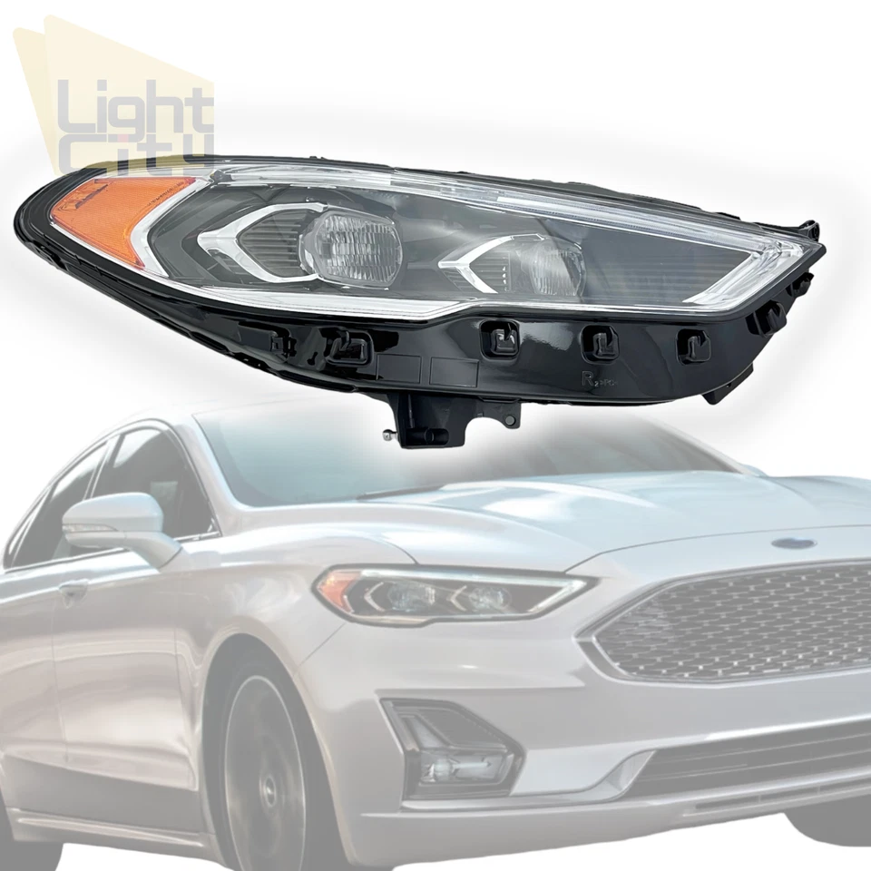 For 2017-2020 Ford Fusion Passenger Side LED Headlight (w/o AFS) RH #HS7Z13008AB - Image 1 of 4