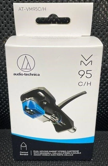 audio-technica AT-VM95C/H VM Type Stereo Cartridge with Headshell w/Tracking NEW - Image 1 of 1