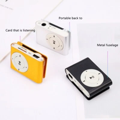 MP3 Player With Mini Clip and LCD Screen Supports 32GB SD TF Card Playback - Image 1 of 3