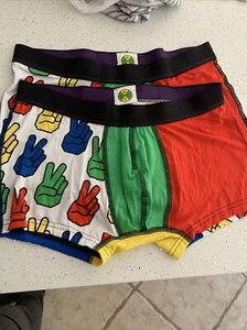 New MeUndies Men's Boxer shorts LGBTQ peace theme - Picture 1 of 4