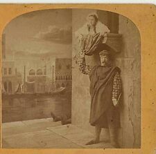 "fatal Mistake" Studio of Venice with a Dead Man! c 1872 Stereoview