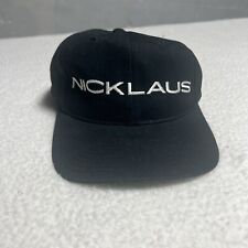 Black JACK NICKLAUS GOLF Hat By Z Tag N 1 Logo Cap Golfer Strapback Leather