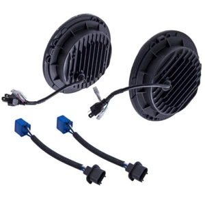 2 Pack DC12V-30V 7 Inch Headlights For Jeep Wrangler JK CJ-7 H4 to H13 Clear - Picture 1 of 12