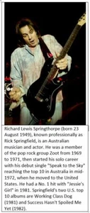 Rick Springfield Vinyl LP Albums - Imagen 1 de 17