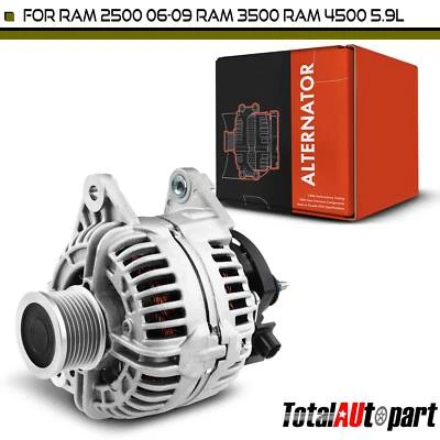 Alternator for Dodge Ram 2500 06-09 Ram 3500 4000 136A 12V CW 8Groove 04801475AB - Image 1 of 4
