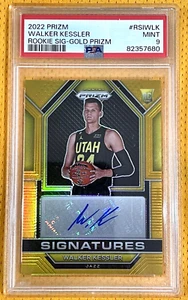 Walker Kessler 2022-23 Panini Prizm #234 Gold True Rookie RC/10 PSA 9 como nuevo 1/1 - Imagen 1 de 2