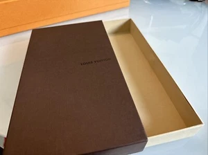 Authentic LOUIS VUITTON LV Gift Box Magnetic Empty  Box 12” X 6 1/2” X 1 1/2” - Picture 1 of 1