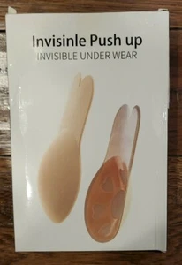 Invisible Push Up Invisible Adhesvive Bra, Backless, Strapless Silicone 2 Pairs - Picture 1 of 2