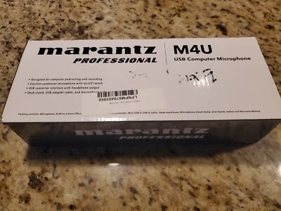Marantz Pro M4U – USB Condenser Microphone With Audio Interface Mic Cable and... - Image 1 of 3