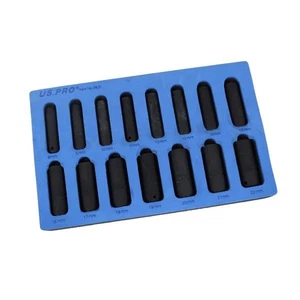 US PRO 3831 15PC 3/8" DR 6PT Deep Impact Socket Set Metric 8 - 22MM - Picture 1 of 3
