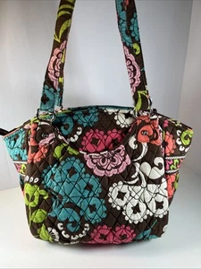 EUC Vera Bradley Glenna Satchel Schultertasche Handtasche LOLA gesteppt Blumen ~ Taschen - Bild 1 von 22