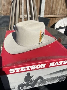 VINTAGE 4X STETSON COWBOY HAT - Picture 1 of 9