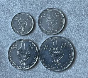4er Set (4) rote Gans Schuhe Token KH L2 - Bild 1 von 2
